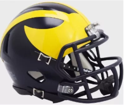 Michigan Wolverines Riddell Speed Mini Football Helmet • $34.95