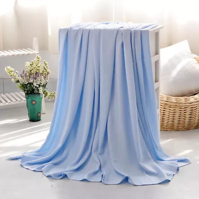 Summer Thin Blanket Throws Soft Cool Air Conditioning Blankets For Kind Adult • $25.63