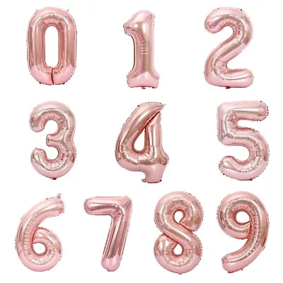 16  32  Number Foil Balloons Small Mini Balons Birthday Age Wedding Party Decor • $1.61
