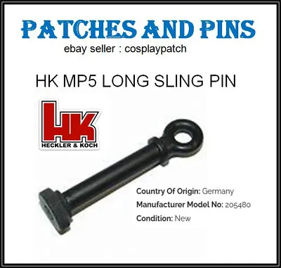 Hk Mp5 Sling Pin (long) - Perfect Gift - Or Use In Keychains Or Fishing Weight • $74.99