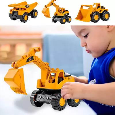 Excavator Dump Truck Model Toy Engineering Vehicle Set Fleet Toddler Education  • $10