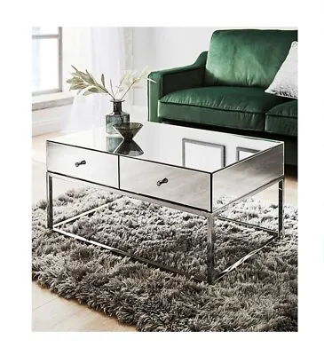 Claudia Mirrored Coffee Table Living Room Furniture  RRP £499  - BNIB • £220