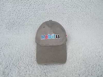 Mobil 1 Hat Cap Mens StrapBack Gray Embroidered Pegasus Logo Motor Oil Gas • $9.99