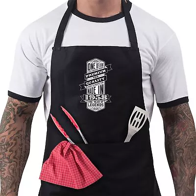 £11.97 • Buy 65th Birthday Gifts For Men Him Dad Husband BBQ Cooking Apron One Of A Kind 1958