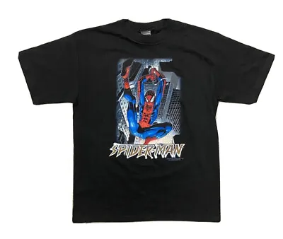 2002 Marvel Spider Man Mad Engine T Shirt Sz Yth XL VTG Graphic 20inx27in  • $39.99