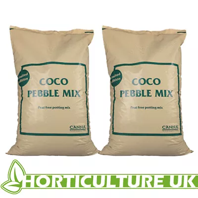 Canna Coco Pebble Mix 60/40 50 Litres Growing Media Coco Clay Balls ** 2 BAGS ** • £45.50