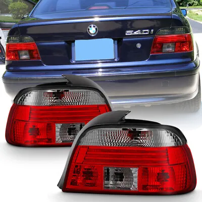 [Factory Style] 1997-2000 BMW E39 5-Series 528i 540i M5 Red Smoke Tail Light SET • $65.95