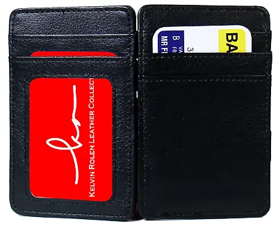 Genuine Leather Men's Magic Wallet Credit Card/ID/Coin Pocket • $13.25