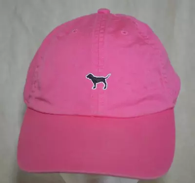 Victorias Secret PINK Baseball Cap Hat Embroidered Dog Logo One Size Adjustable • $12.74