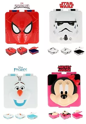 £7.99 • Buy Latest Design Kids 3D Character Lunch Sandwich Snack Box School Licenced Item