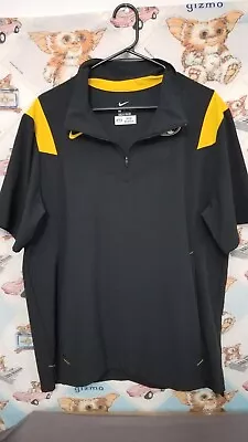 Nike Mizzou Tigers Coach Performance SS Sideline Shirt Jacket Football Large • $20