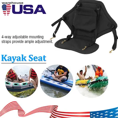 $37.84 • Buy Padded Kayak Seat,Adjustable Back Rest Bag,Canoeing Sit-On-Top Cushion W/ Strap