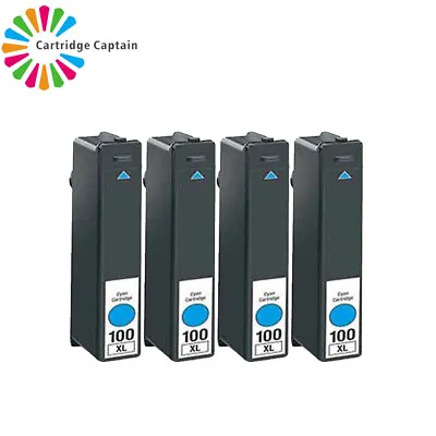 4 Cyan Ink For Lexmark 100 Impact S300 S301 S302 S305 S308 S508 S408 S405 • £4.69