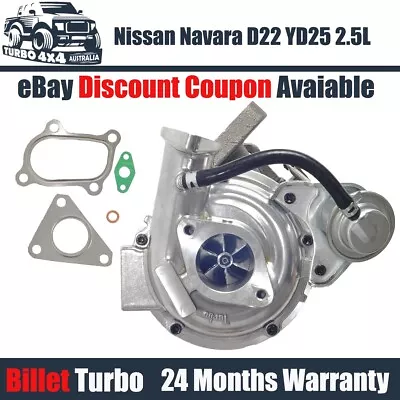 Billet Upgrade Turbo Charger For Nissan Navara D22 YD25 2.5L 14411-MB40B • $499