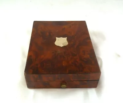 Vintage JG Piaget Pocket Watch Case Wood Box - Geneva - POOR CONDITION • $50