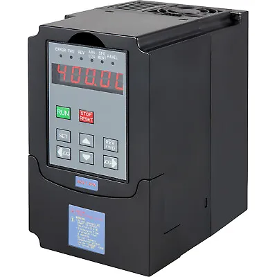 VEVOR 1.5KW 2HP Variable Frequency Drive Inverter 1 To 3 Phase VSD VFD 7A 220V • $68.99