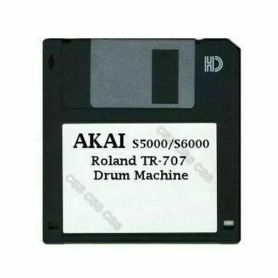 Akai S5000/S6000 Floppy Disk Roland TR-707 Drum Machine • $10.99