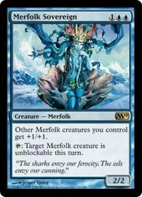 Merfolk Sovereign - Medium Play English MTG Magic 2010 Core Set • $1.91