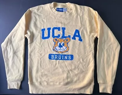 Vintage UCLA Bruins Crewneck Sweatshirt Yellow Sweater Bear Graphic Size M • $14.99