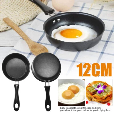 £6.79 • Buy Mini Fried Eggs Saucepan Small Frying Pan Flat Non-stick Cookware Griddle  UK