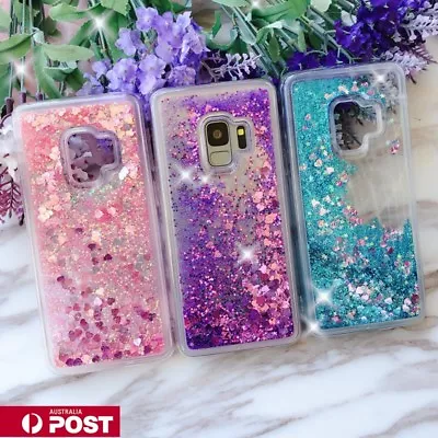 For Samsung S21 S10 S9 S8 Plus Liquid Sparkle Glitter Dynamic Bling Case Cover • $10.99