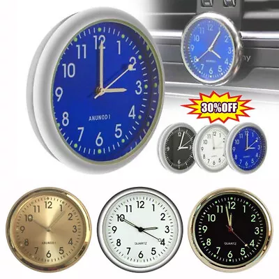 1X Pocket Small Mini Luminous Quartz Analog Watch Stick-On Clock For Car Boat • $2.82