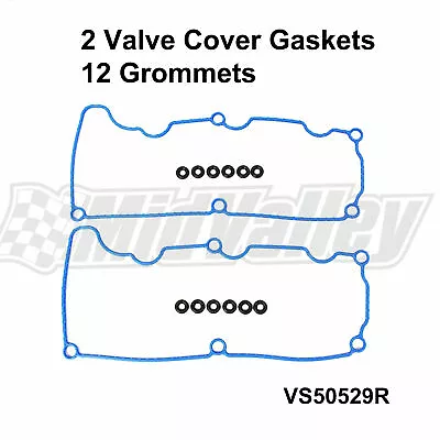 2 Engine Valve Cover Gaskets W/ 12 Grommets For 00-11 Mazda Ford Mercury 4.0L • $10.88