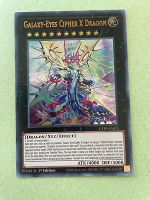 Yugioh Galaxy-Eyes Cipher X Dragon GFTP EN011 Ultra Rare 1st ED • $14.99