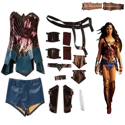 $115.99 • Buy Cosplay Costume Wonder Woman Costume Diana Prince Dress Full Set Girls Outfits