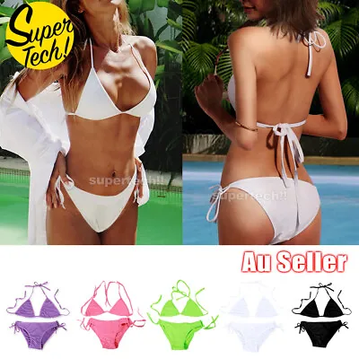 $8.99 • Buy Women Bikini Set Lady Top Bra Summer Sexy Lingerie Swimsuit Swimwear Beach