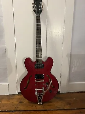 Epiphone Dot Studio Worn Cherry Rh Semi Hollow Electric Guitar • $250