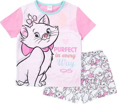£8.99 • Buy Aristocats Marie Girls Pyjamas, Short Summer Pjs, Official Disney Merchandise