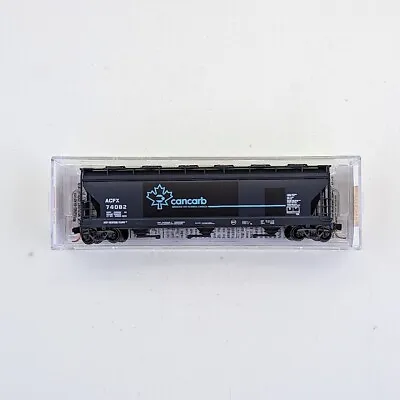 Micro-Trains 09300070 N Scale 3-Bay Covered Hopper W/Round Hatches - Cancarb • $32.80