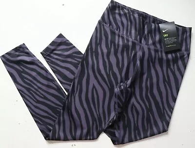 Nike One Icon Clash Tight Fit Zebra Print Training Tights Dc5276-573 Women S • £44.99