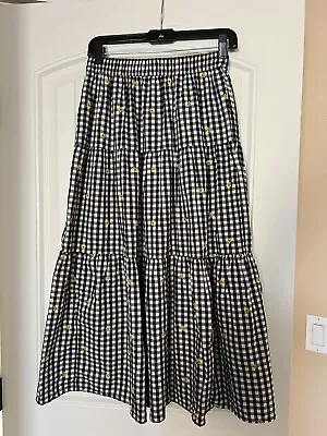 Black And White Checkered Maxi Skirt Size S • $12.70