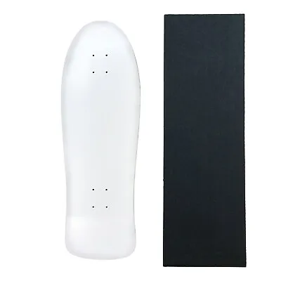 Moose Skateboards Old School 10  X 30  White Blank Skateboard Deck With Grip • $34.95