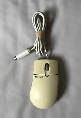 Vintage Microsoft IntelliMouse 1.1A PS/2 Compatible – Tested And Working • £15.99