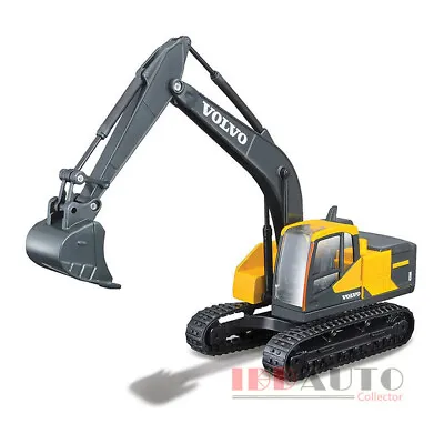 Bburago Volvo Ec220e Tracked Excavator Yellow 1/50 Diecast Model 32086 • $12.50