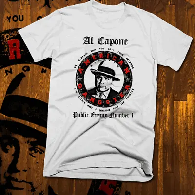 Hip Hop T-shirt Al Capone Mob Boss Street Hustle Mobbin Gangster Mobster Tee • $19.99