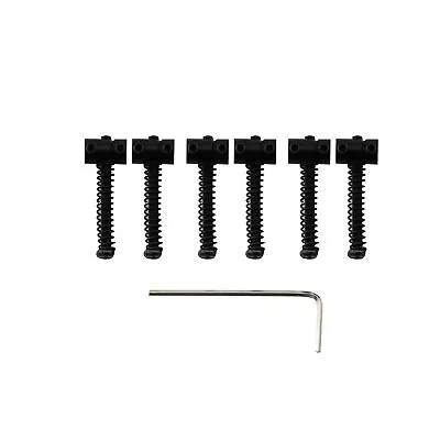 Musiclily Pro 6Pcs Black 10.8mm Small Steel Saddle For Fender Squier Tele Guitar • $21.82