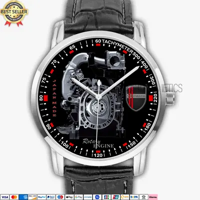 Mazda Rotary Engine Logo MZ02 Quartz Watch Stainless Steel Men's Wristwatch • $37.90