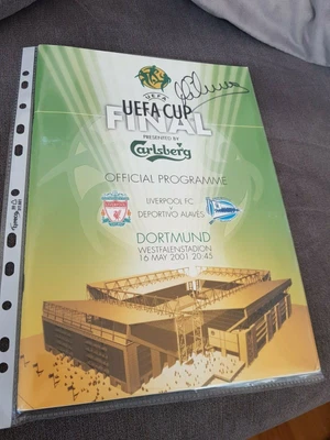 £42.50 • Buy Micheal Owen Signed 2001 UEFA Cup Final Programme