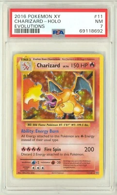 $43 • Buy Charizard 2016 Pokemon Xy Evolutions Holo #11 Psa 7 Near Mint 8692