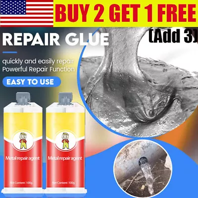 All-Purpose Repair Glue Casting Repair Glue For Metal Bonding Agent Paste New • $7.29