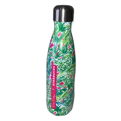 Starbucks Swell Lilly Pulitzer Water Bottle Swell In The Groves Green 17oz EUC • £26.62