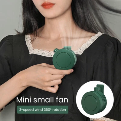 $17.09 • Buy Personal Portable Waist Clip Fan USB Rechargeable Wearable Neck Mini Collar Fans