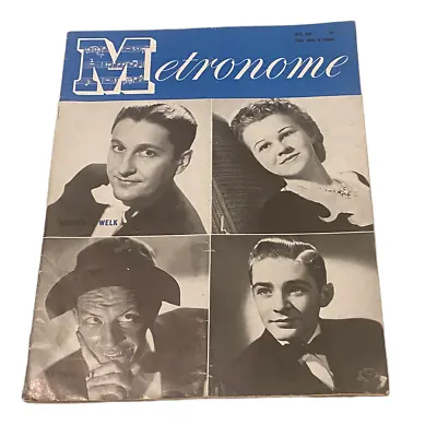 Vintage Metronome Music Magazine May 1944 Lawrence Welk Jazz Big Band VG • $92.99