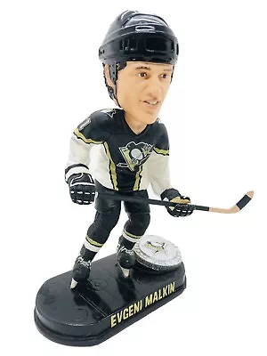 Evgeni Malkin FoCo Penguins Bobble GENO PITTSBURGH SILVER LOGO COIN BOBBLE HEAD • $30