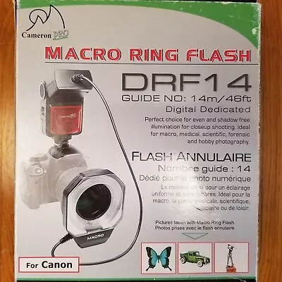 Cameron Pro Macro Ring Flash DRF14 Shadow Free Illumination Professional • $21.91