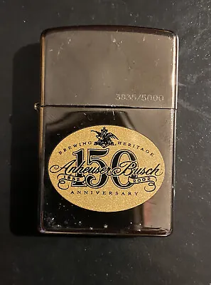 $98 • Buy 2002 BUDWEISER 150th ANNIVERSARY ZIPPO LIGHTER #3835/5000 Selling Massive Collec